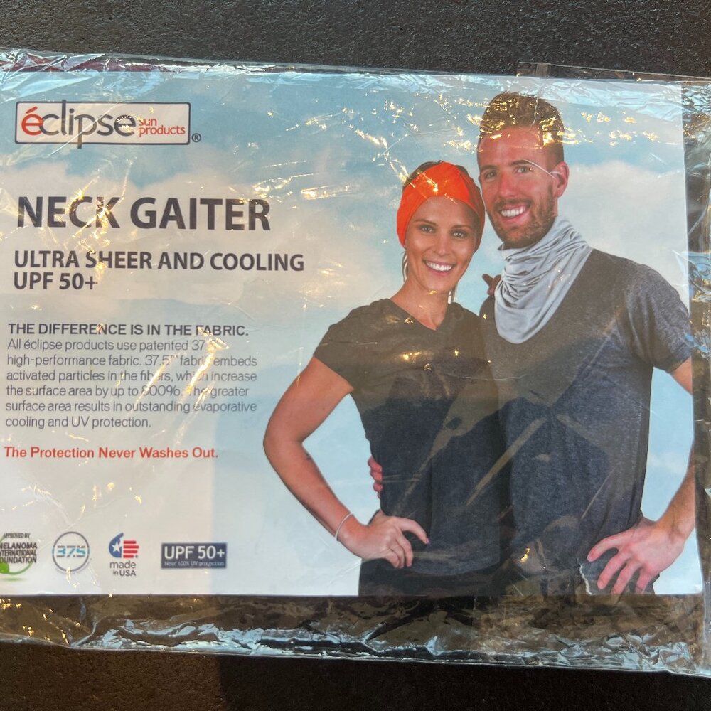 Éclipse Classic Neck Gaiter UPF 50+ Cooling Sun Protection | Plum | New - Picture 2 of 8